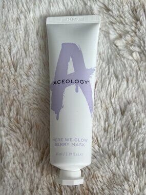Aceology Here We Glow Berry Mask 65 mL / 2.19 fl oz New, Sealed
